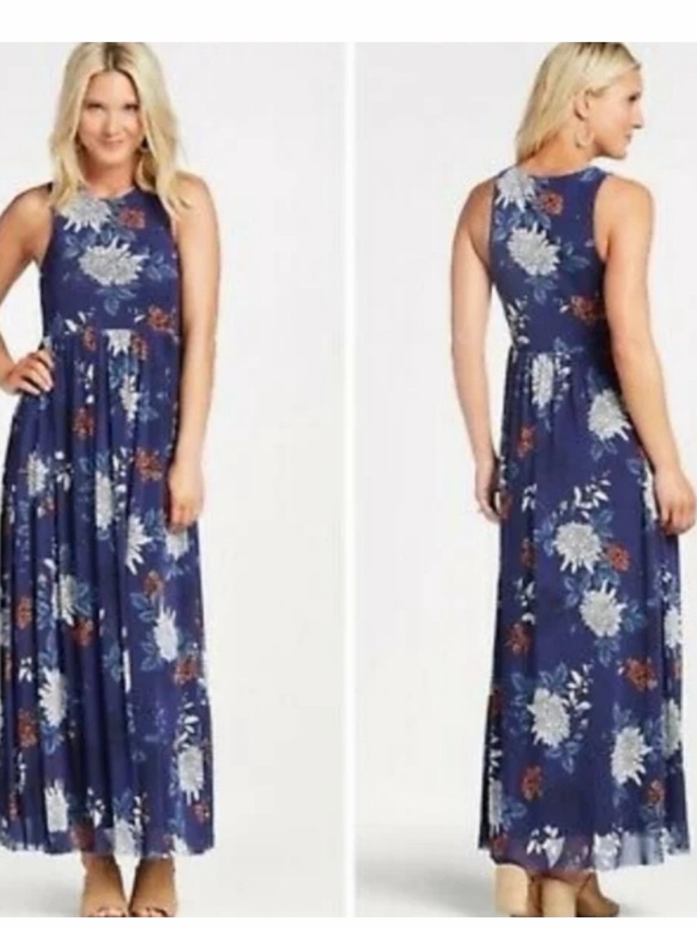 Sunday in Brooklyn blue romantic floral maxi dress